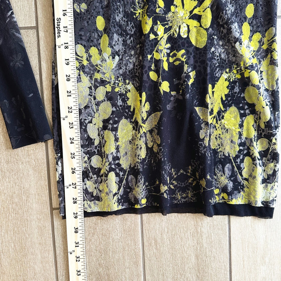 VTG Fuzzi Jean Paul Gaultier Sheer Mesh Floral Top Size 16 Y2K 90s Whimsy Grunge - Picture 7 of 7